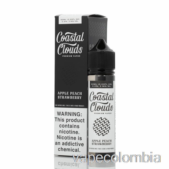 Vape Desechable Manzana Melocotón Fresa - Costeras Nubes Co. - 60ml 3mg